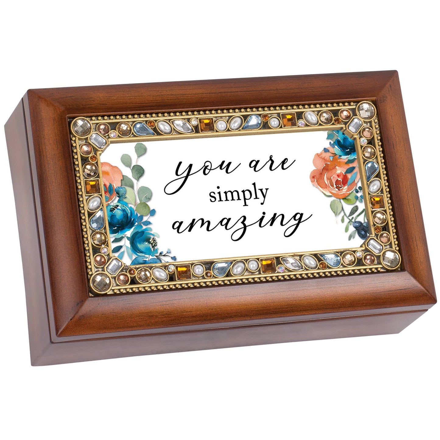 Petite Music Box Jeweled You Are Simply Amazing