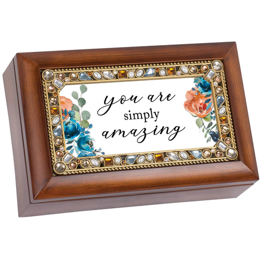 Petite Music Box Jeweled You Are Simply Amazing