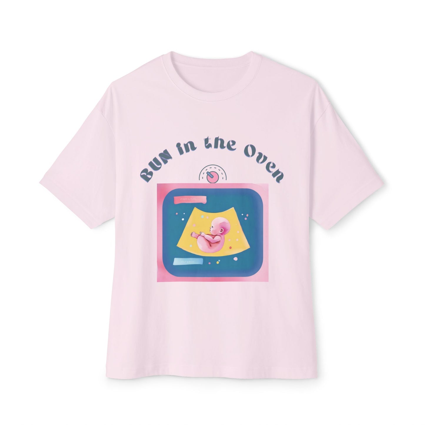 BUN in the OVEN Baby Tee — Oversized Pregnancy Announcement Tee