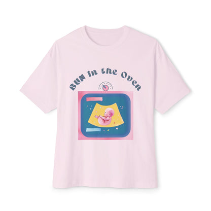 BUN in the OVEN Baby Tee — Oversized Pregnancy Announcement Tee