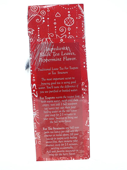 Holiday Tea Peppermint Gift Box – Includes FREE Strainer
