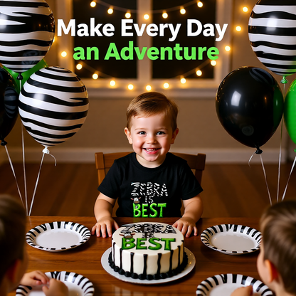 "Zebra Is Best" — Toddler Tee Cute Safari Animal Shirt