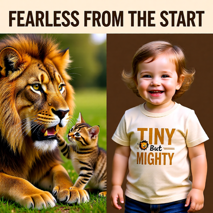 Lion - Toddler Tee — Tiny but Mighty Lion T-shirt