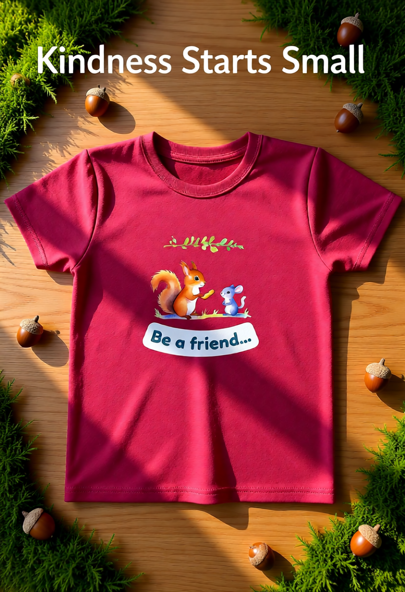 Affirmation Kids T‑Shirt – Be a Friend – Back to School Confidence Tee
