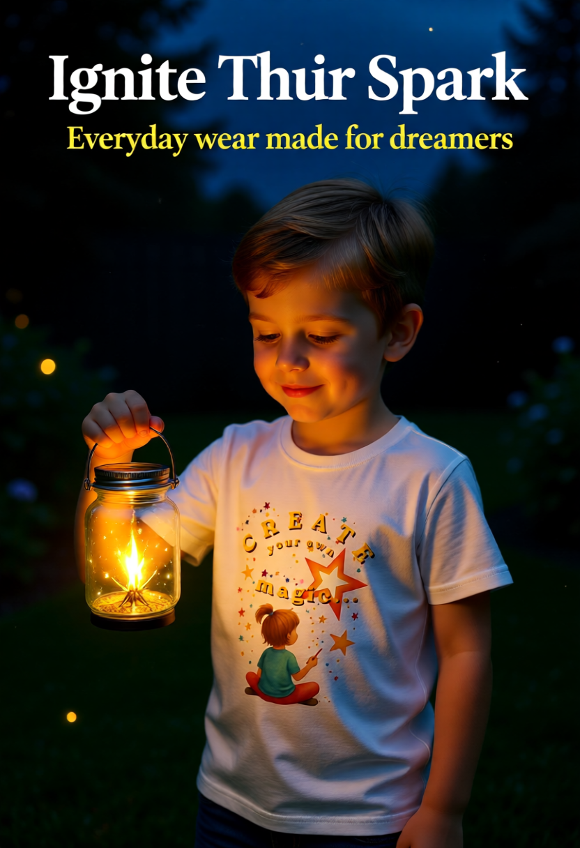 Child holding a lit lantern with 'Ignite Thuir Spark' text and tagline.