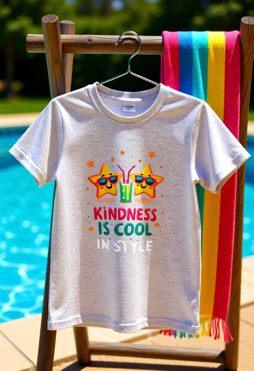 Youth tee - "Kindness Is Cool" Summer Star shine T-shirt