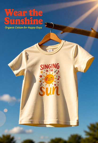 Youth Tee — "Singing in the Sun" Cute Smiling Sun Kids T-Shirt