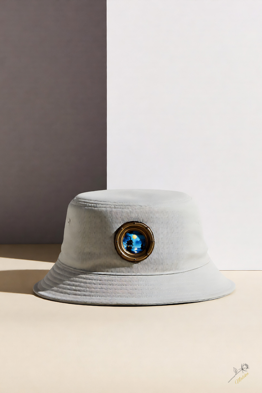 Bucket Hat — Ocean Porthole Peek‑A‑Thru Storm