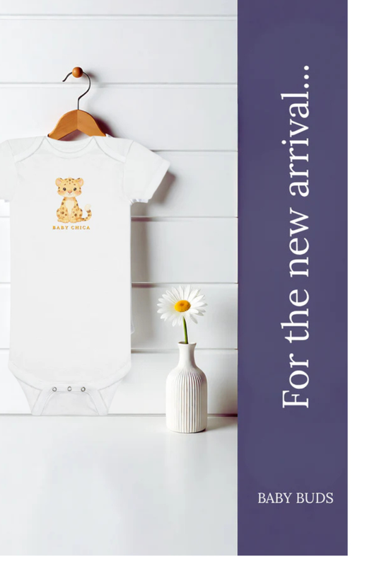 Baby Buds Collection — Chica Cheetah Baby Bodysuit