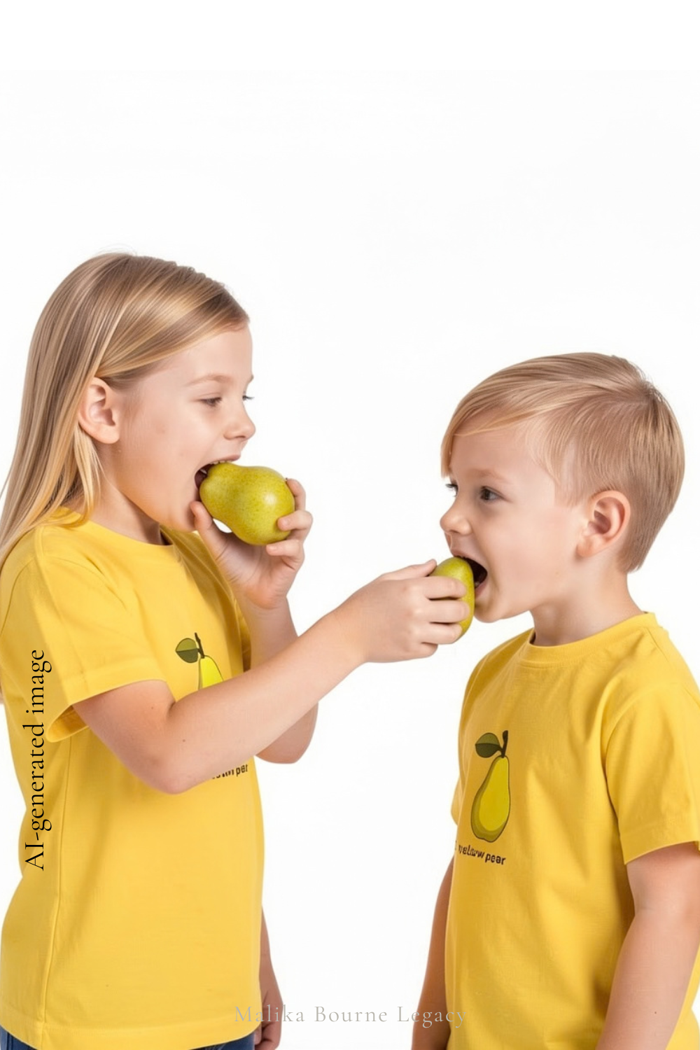 1 Yellow Pear – Toddler Short Sleeve T‑Shirt (Bella + Canvas 3001T)