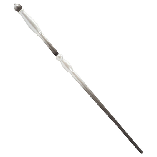 Handcrafted Magic Wand Pearl & Grey Ombre | 13.75" Wizard Magic Wand