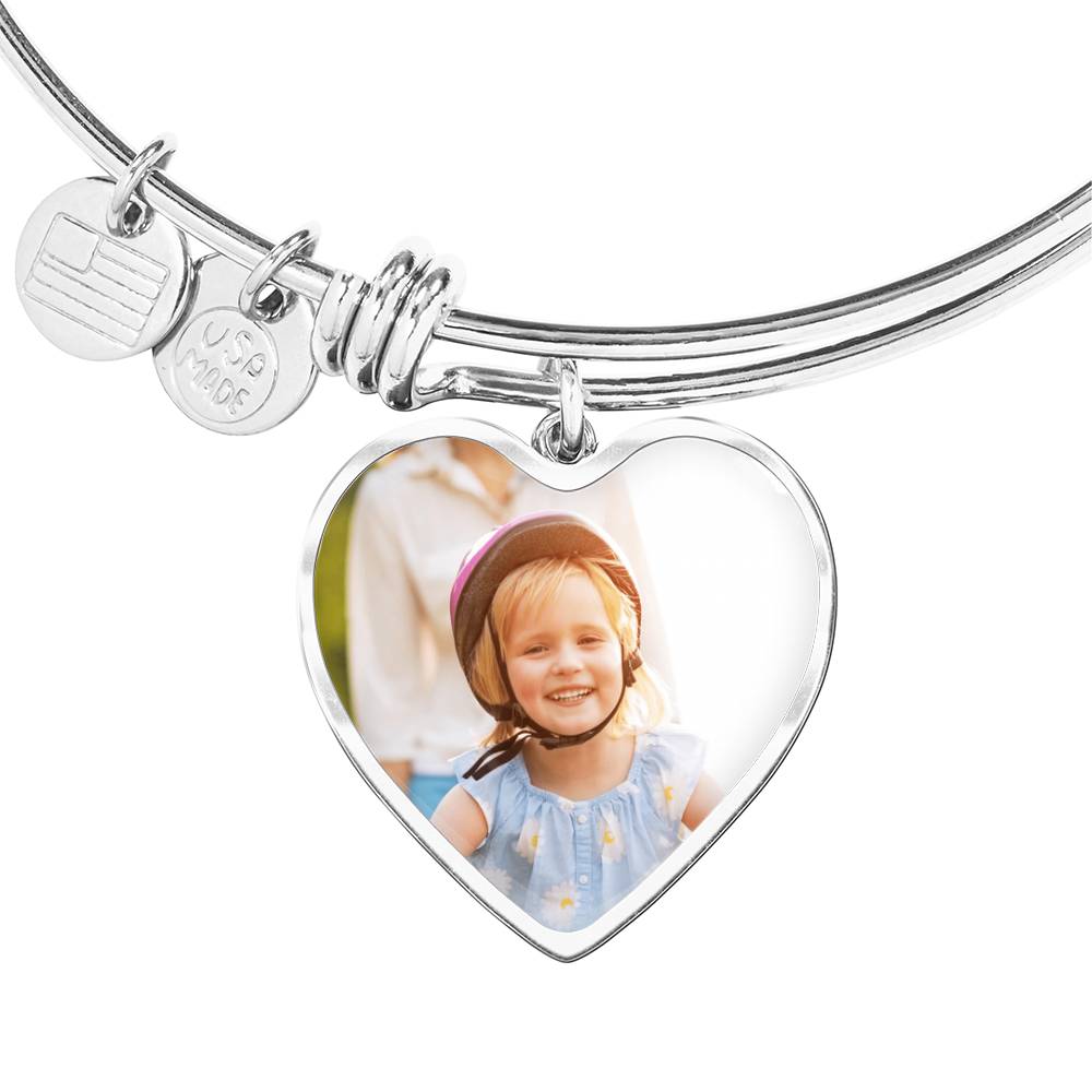Luxury Heart Bangle That She always wanted: Non-Message Card
