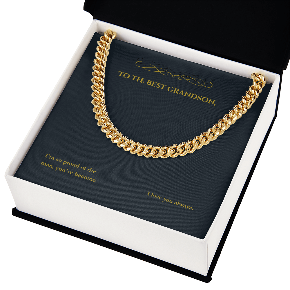 Cuban Link Chain for Men: Yellow Gold & Stainless Steel