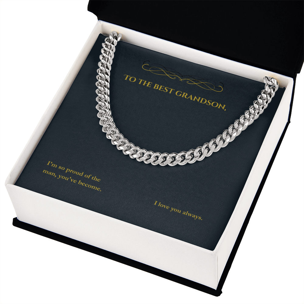 Cuban Link Chain for Men: Yellow Gold & Stainless Steel