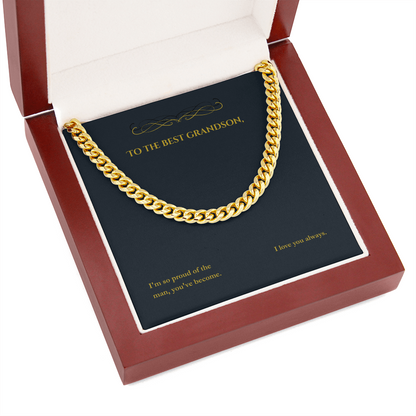 Cuban Link Chain for Men: Yellow Gold & Stainless Steel
