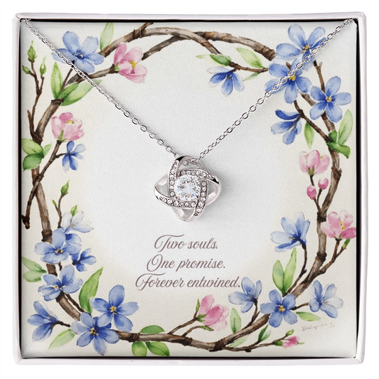 Love Knot Necklace - Two souls. One promise. Forever entwined.
