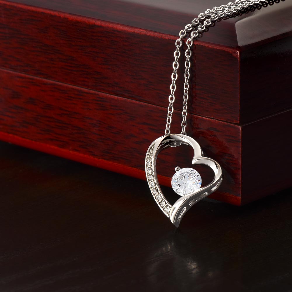 Golden Heart Forever Necklace - No Message
