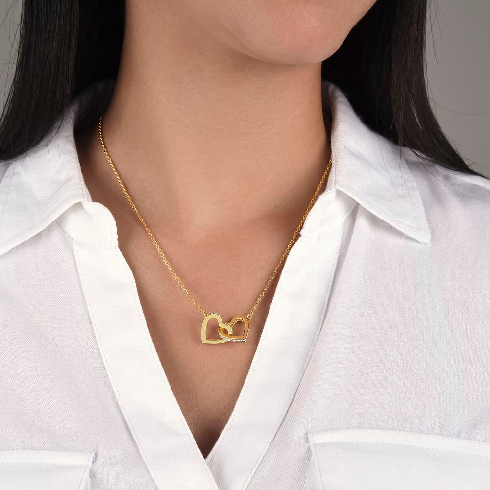 💞 Interlocking Hearts Necklace: Non-Message Card Edition