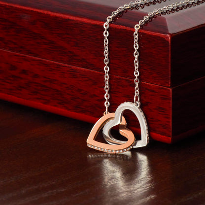 💞 Interlocking Hearts Necklace: Non-Message Card Edition