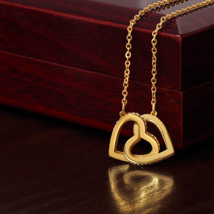 💞 Interlocking Hearts Necklace: Non-Message Card Edition
