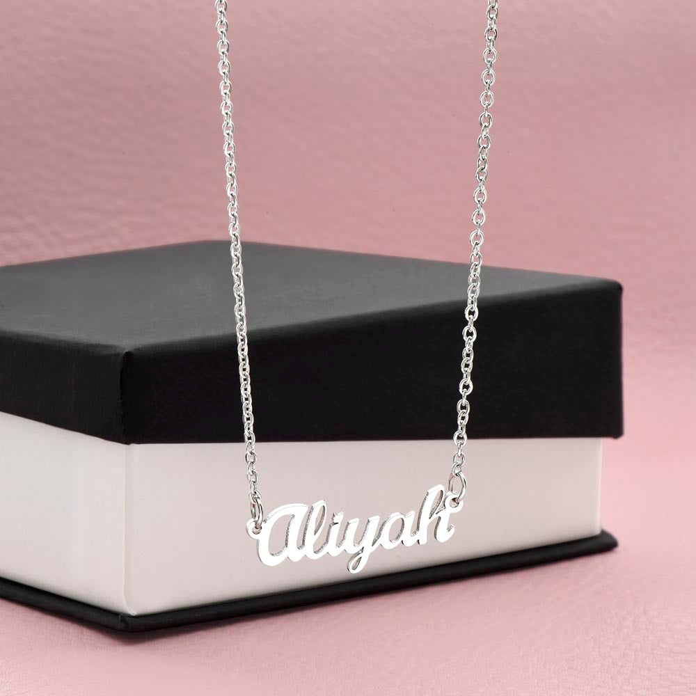 Custom Name Necklace - No Message Card