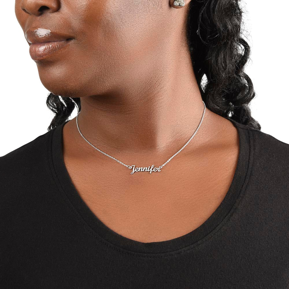 Custom Name Necklace - No Message Card