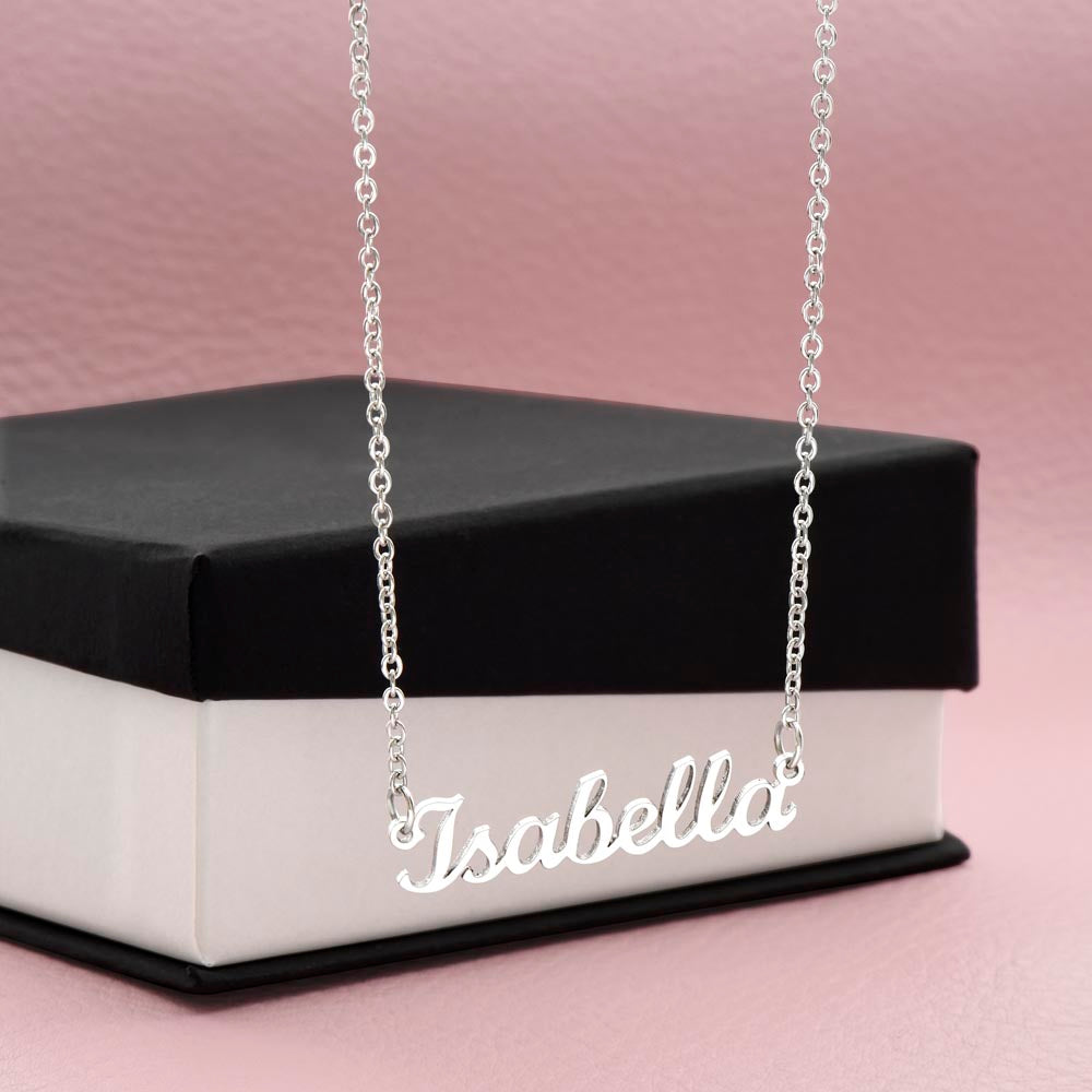 Custom Name Necklace - No Message Card