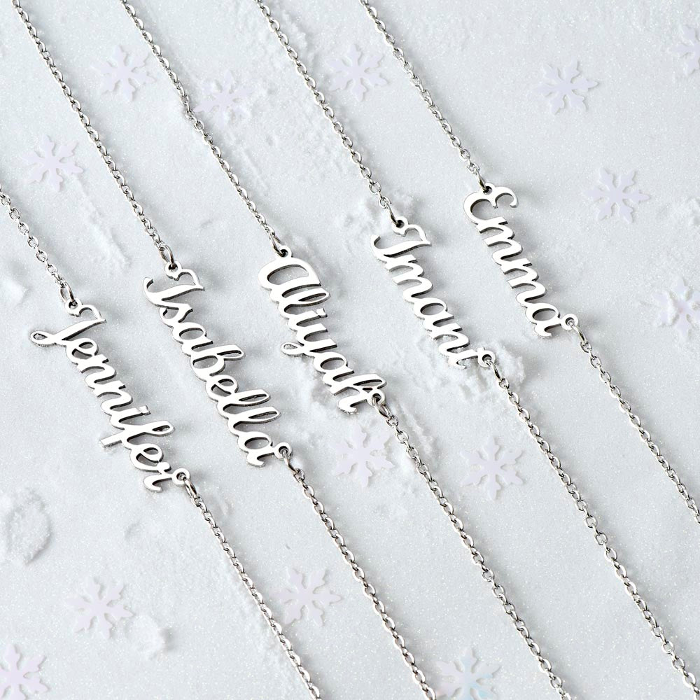 Custom Name Necklace - No Message Card