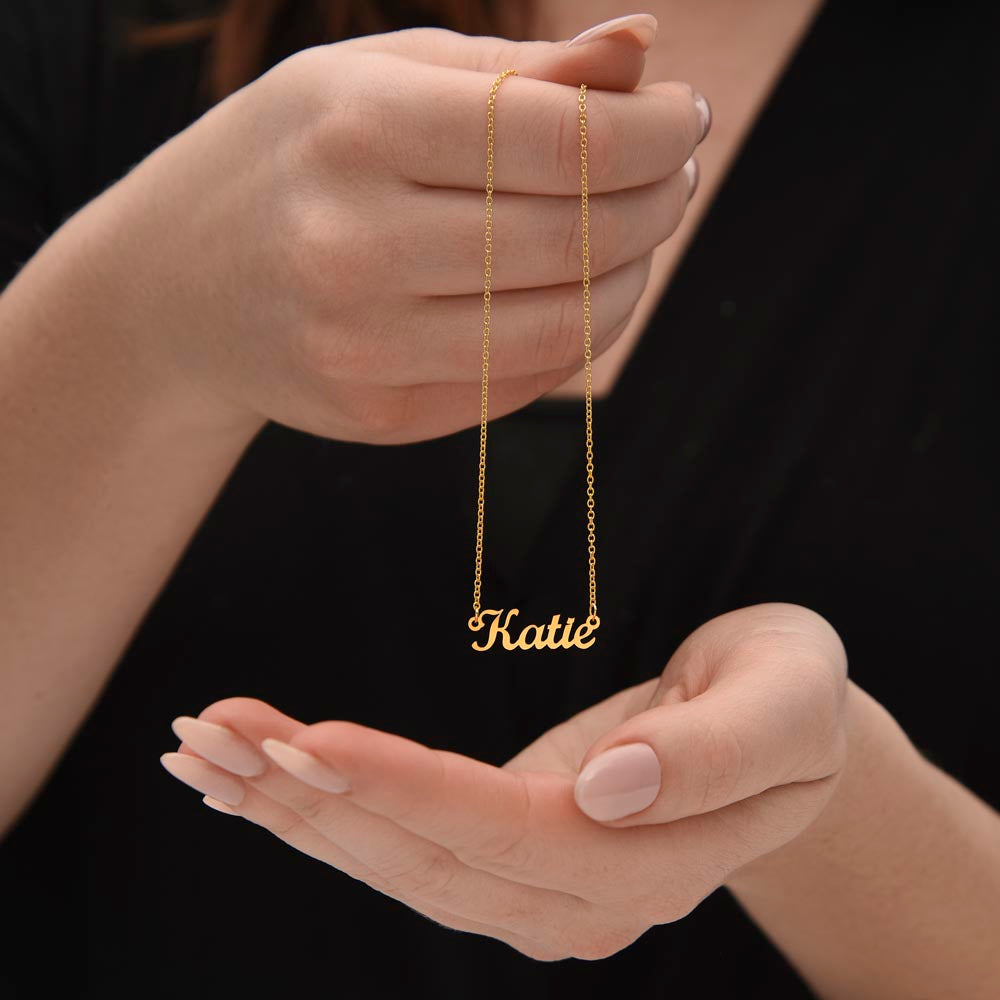 Custom Name Necklace - No Message Card