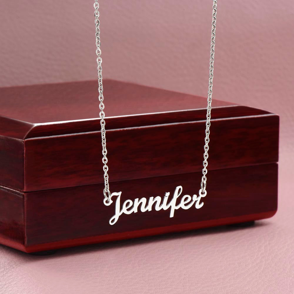 Custom Name Necklace - No Message Card