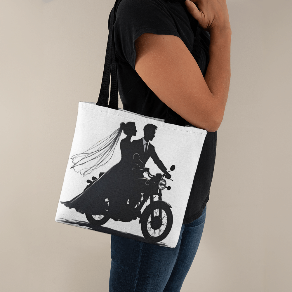 Classic Tote Bag: Motorcycle Bride