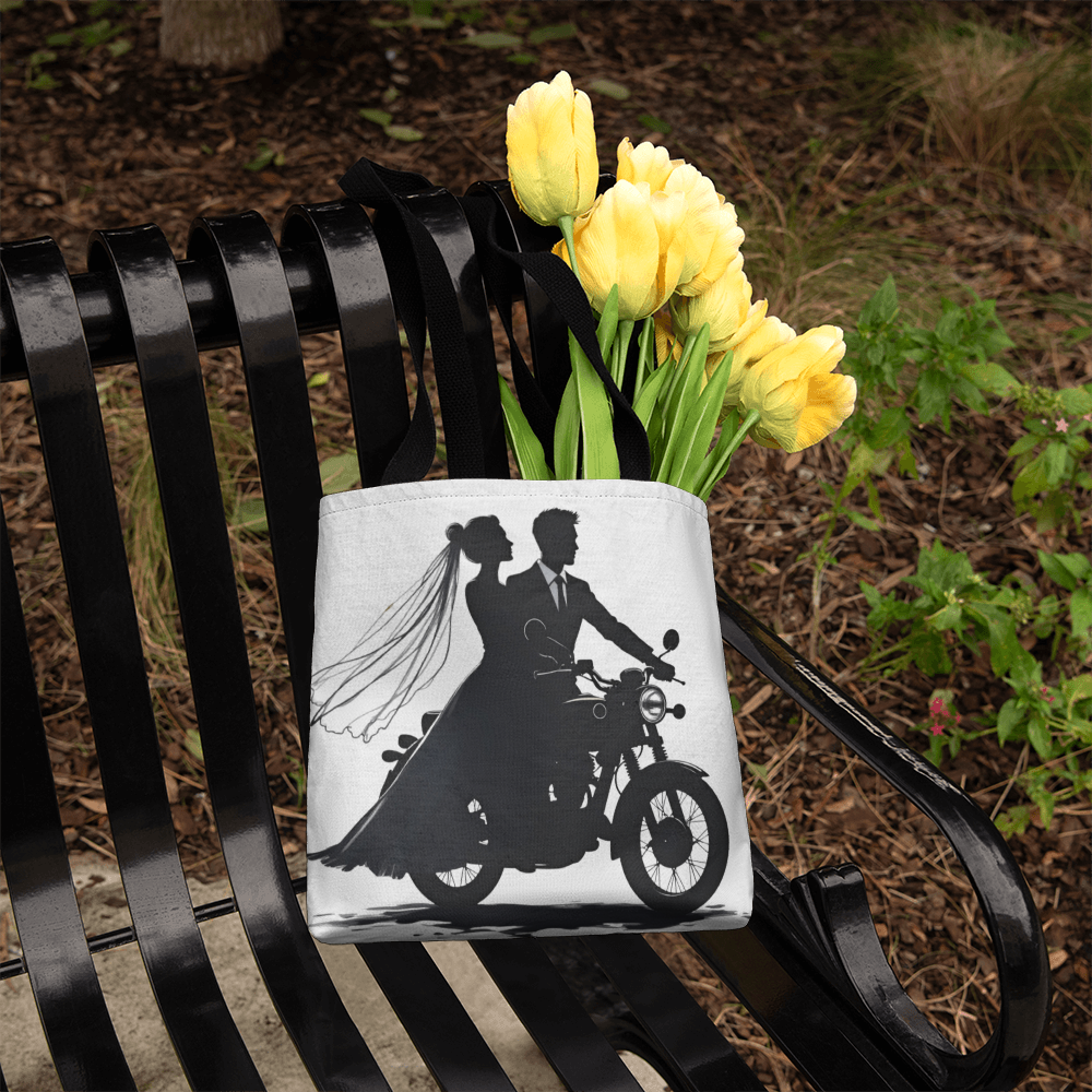 Classic Tote Bag: Motorcycle Bride