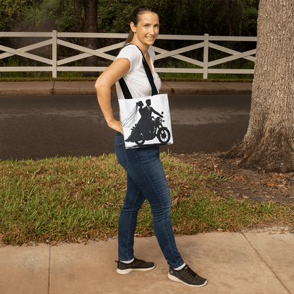 Classic Tote Bag: Motorcycle Bride