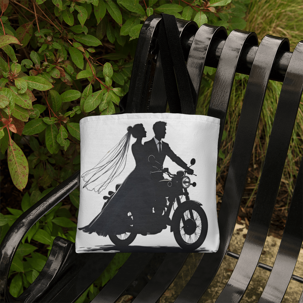 Classic Tote Bag: Motorcycle Bride