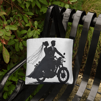 Classic Tote Bag: Motorcycle Bride