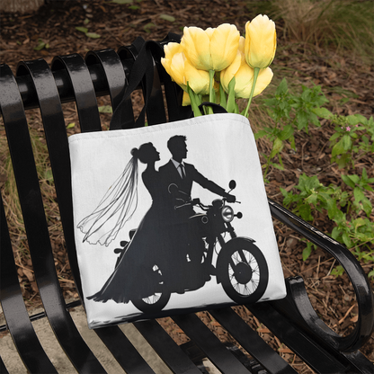 Classic Tote Bag: Motorcycle Bride