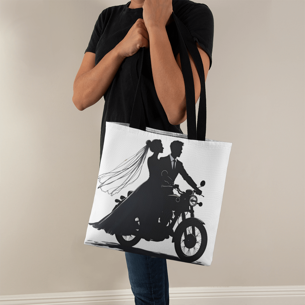 Classic Tote Bag: Motorcycle Bride