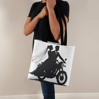 Classic Tote Bag: Motorcycle Bride