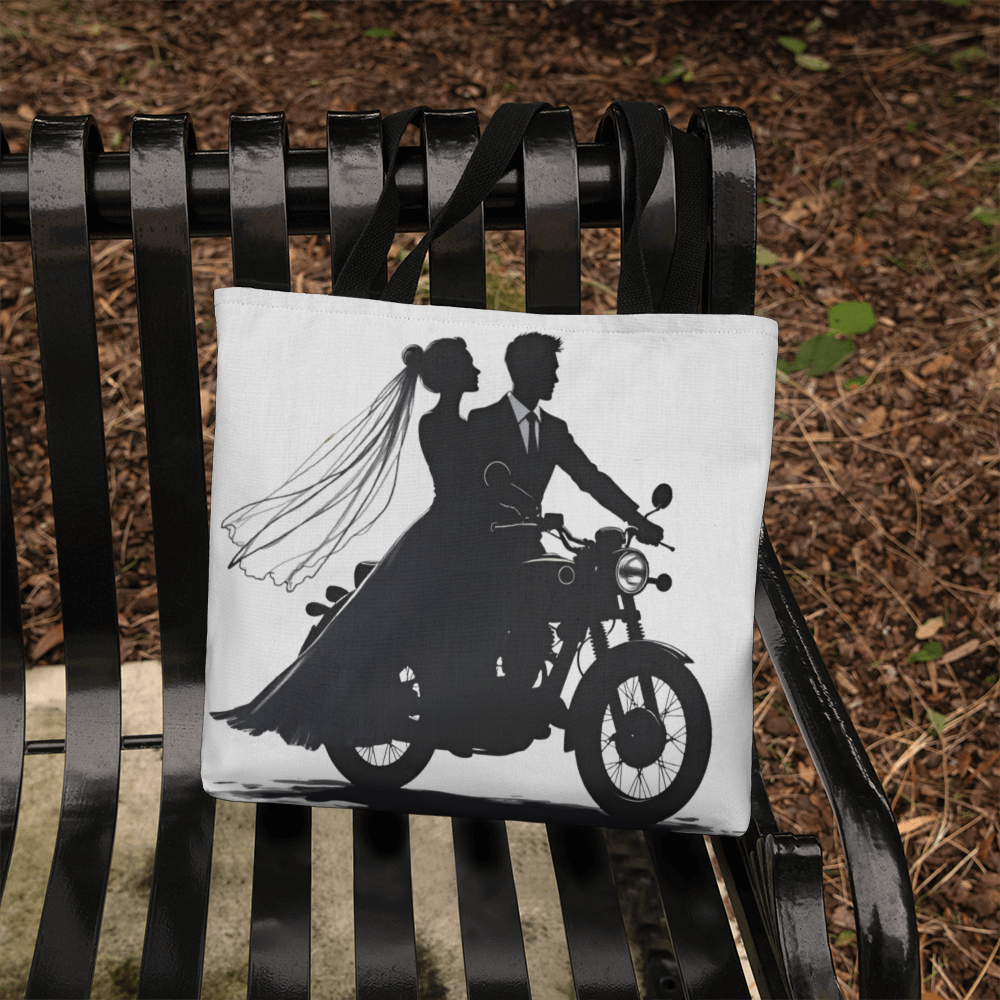 Classic Tote Bag: Motorcycle Bride