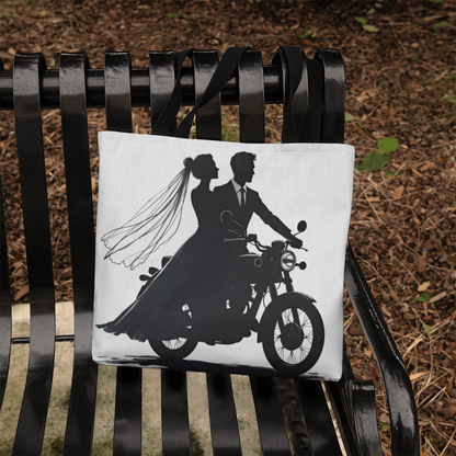 Classic Tote Bag: Motorcycle Bride