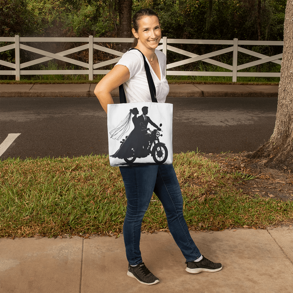 Classic Tote Bag: Motorcycle Bride