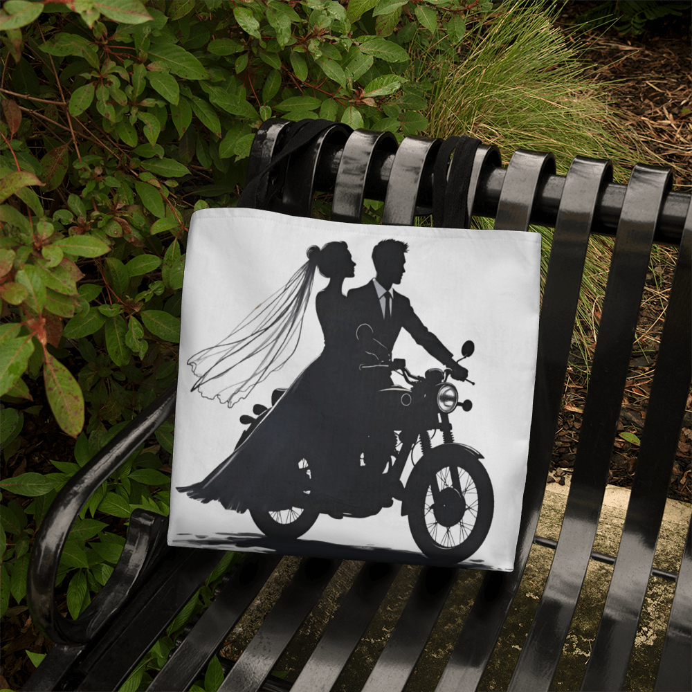 Classic Tote Bag: Motorcycle Bride