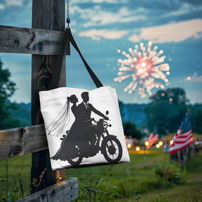 Classic Tote Bag: Motorcycle Bride