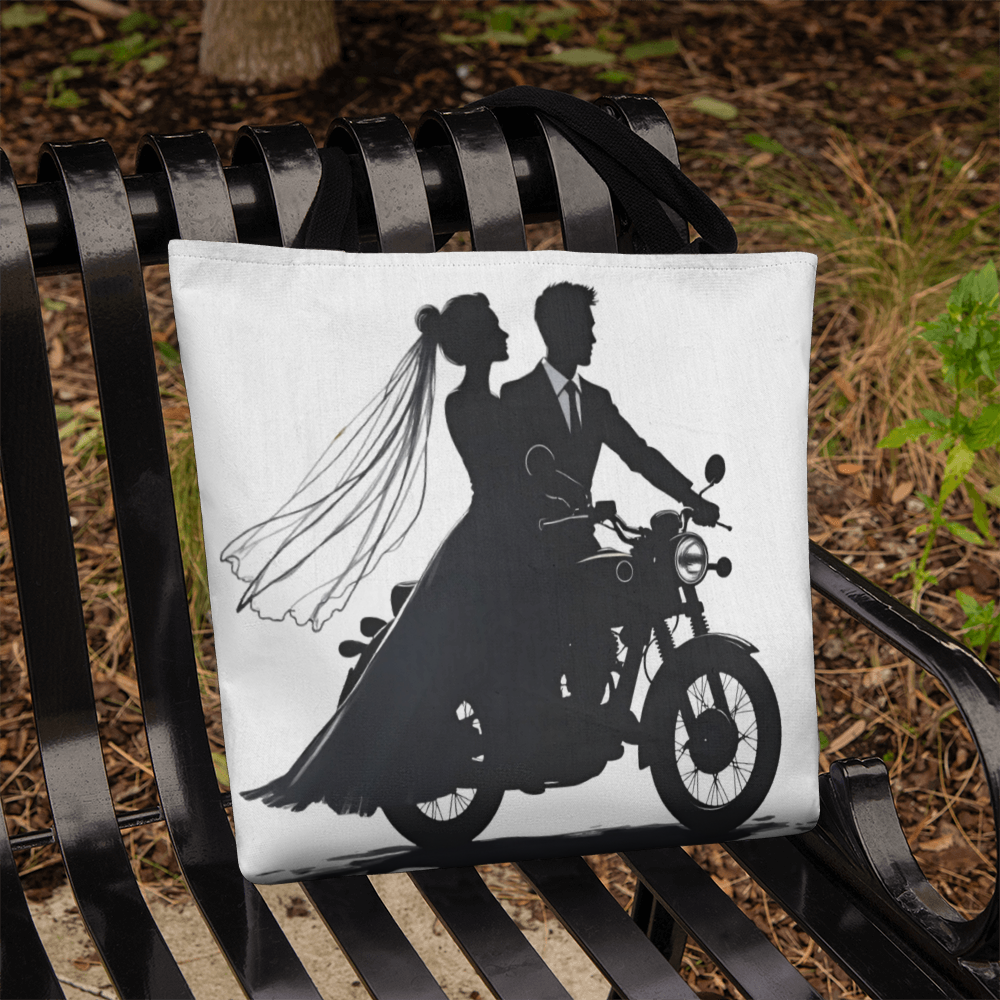 Classic Tote Bag: Motorcycle Bride