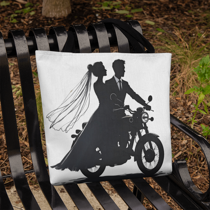 Classic Tote Bag: Motorcycle Bride