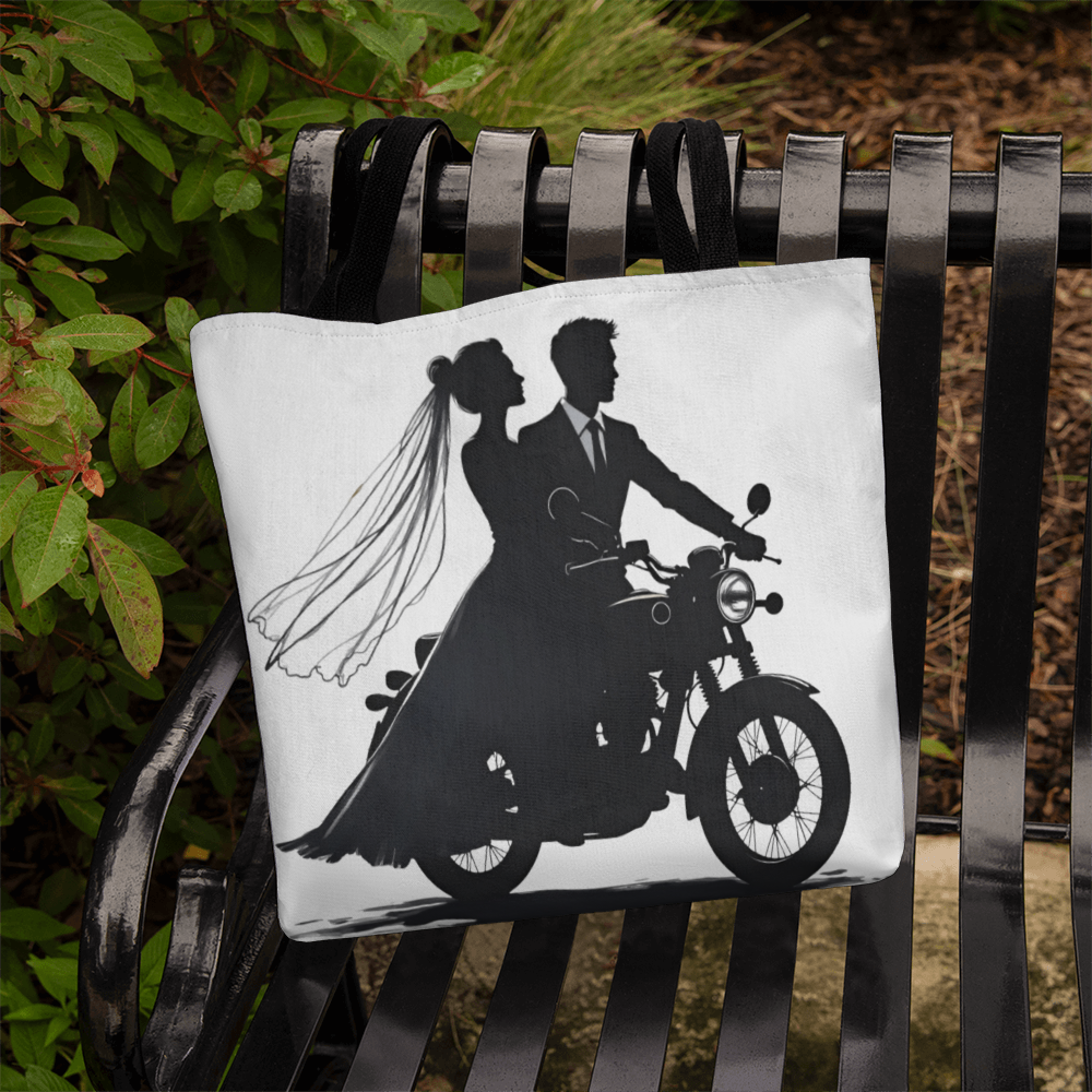 Classic Tote Bag: Motorcycle Bride