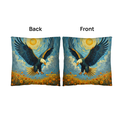 Decor Throw Pillow: On Eagles Wings
