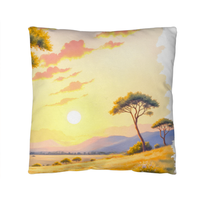 Classic Pillow Cover with Insert; the Savanna Scene