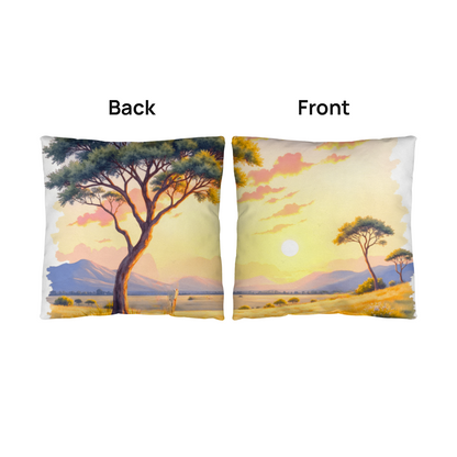 Classic Pillow Cover with Insert; the Savanna Scene