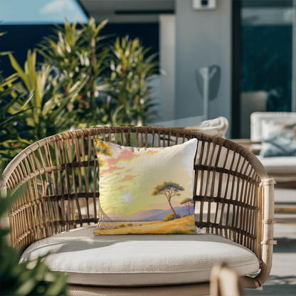 Classic Pillow Cover with Insert; the Savanna Scene